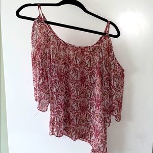 Soprano Red Floral Blouse